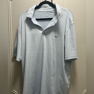 Vineyard Vines Men's Blue Striped Shirt